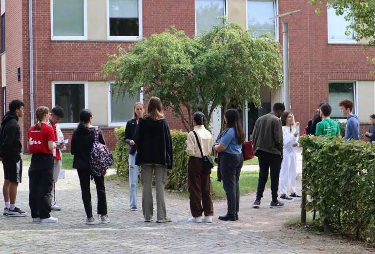 Students waiting